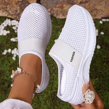 Shoes for Women, Summer Indoor Home Casual Shoes, Breathable Mesh Shoes, Soft Soles, Non-Tiring Feet, Lazy People Cross-Border