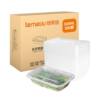 Temeiju Disposable Packaging Box, Thickened Plastic Lunch Box, Commercial Lunch Box, Household Wholesale Bowl, Takeaway Tableware, Round Shape