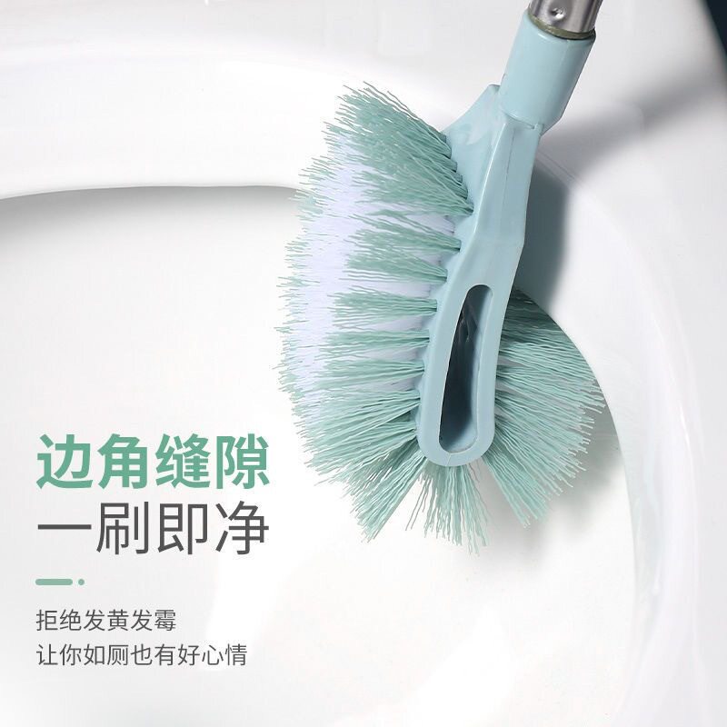 Thickened Long-Handled Double-Sided Soft-Bristled Toilet Brush for Cleaning Dead Corners, Bathroom Curved Toilet Brush, Gap Brush