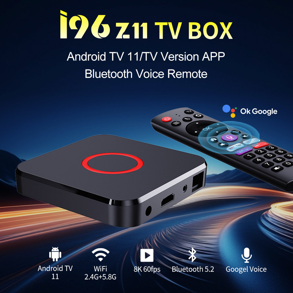 Cross-Border I96Z11 Network Set-Top Box S905Y4 Tv Box 8K Voice Tv Set-Top Box Atv Box