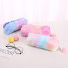 Girly Heart Gradient Color Cute Plush Creative Pen Bag Student Simple Storage Bag