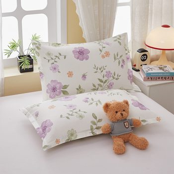 Cotton pillowcase a pair of cotton pillowcase small size a single student dormitory pillowcase single 40x60