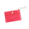 In stock cute girl Heart Laser coin purse PVC transparent card holder mini SNAP card holder storage bag rice clip card
