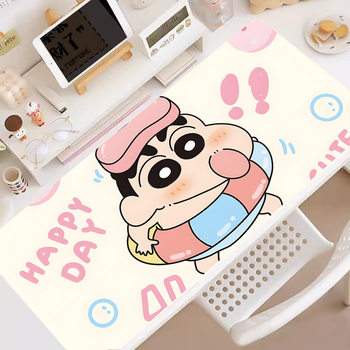 Cute crayon Xiaoxin oversized high-looking mouse pad non-slip lock edge table mat thickened keyboard mat