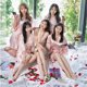 Morning Robe Wedding Women's Wedding Silk Birthday Party Nightgown Stopper Red Bride Bridesmaid Group Hand Ceremony Ice Silk Pajamas