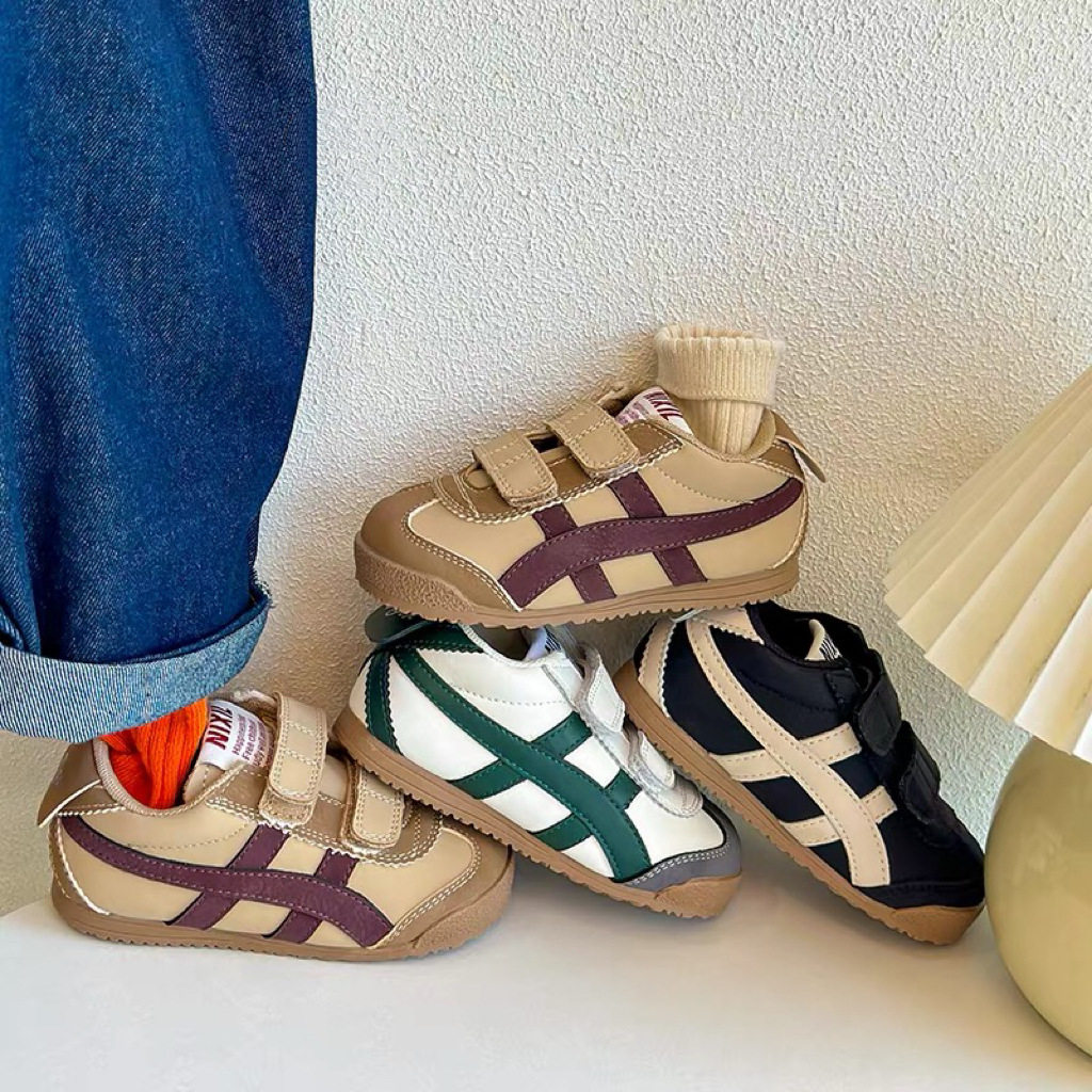 2025 Spring and Autumn New Children's Forrest Gump Shoes Korean Fashion Boys and Girls Casual Board Shoes Velcro Baby sneaker