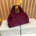 Plush large burgundy