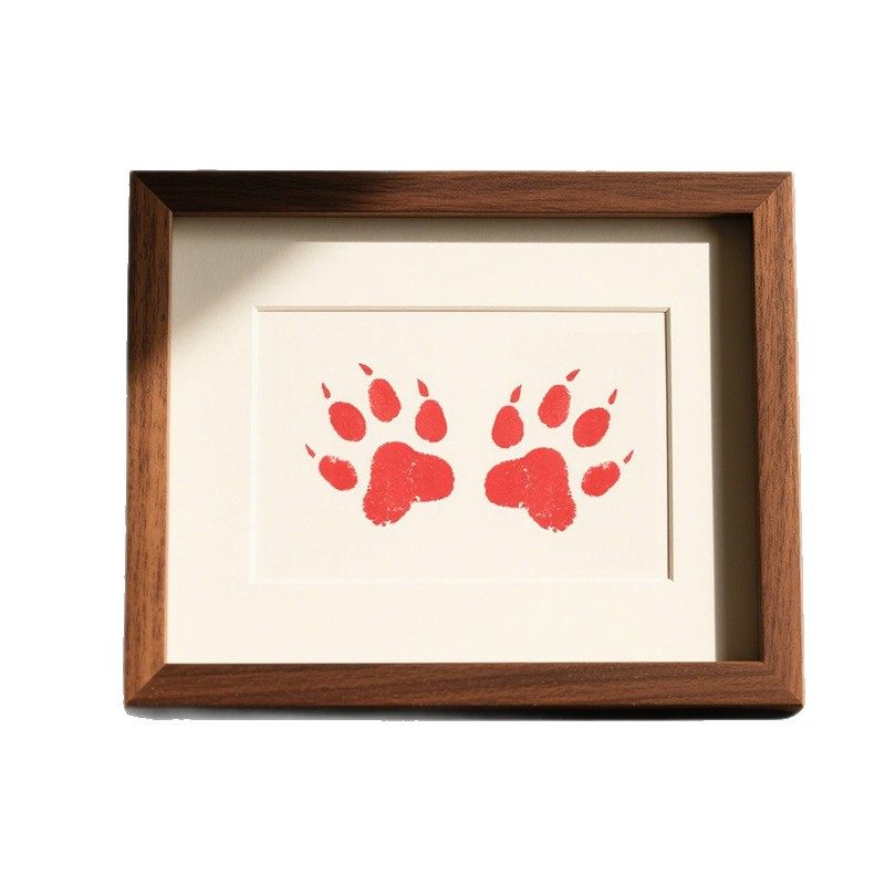 Creative Wooden Pet Cat and Dog Paw Prints Commemorative Photo Frame DIY Picture Frame Wall Hanging Desktop Decoration Wholesale