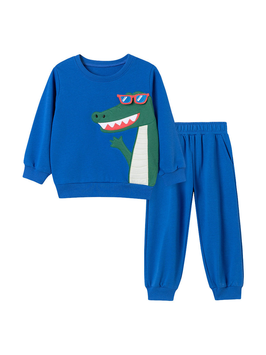 Vente en gros vêtements enfants style, ensemble garçon automne, tenue dessin animé exportation