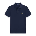 Polo short sleeves [navy yellow label]