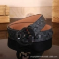 Cloth pattern black GG black buckle