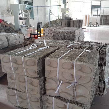 Source Manufacturer Model Paper Tray Packaging Eggshell Pulp Molded Products Paper Card Egg Tray Base Tray Wholesale in Stock