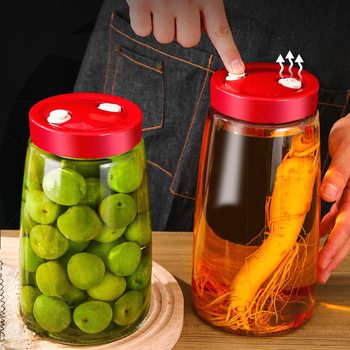 Enzyme Bottle Automatic Exhaust Tank Food Grade Glass Sealed Tank Household Pickle Tank Plum Dew Wine Bottle Storage Tank