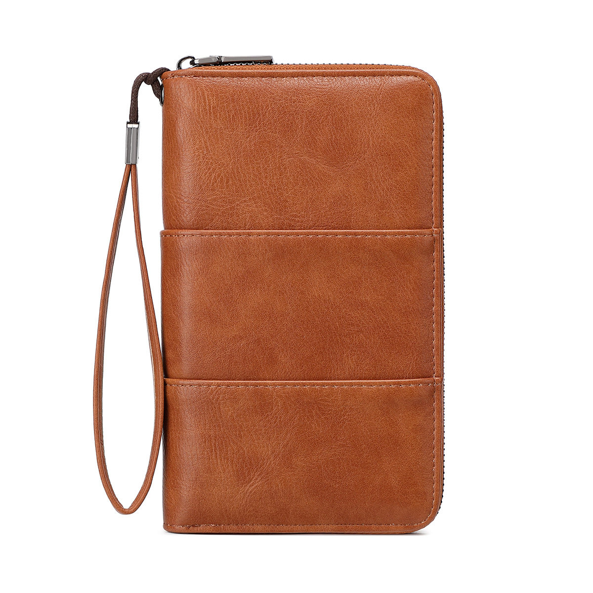 Cross-Border New Rfid Passport Bag Large Capacity Long Zipper Passport Wallet Multi-Functional Travel Storage Document Bag