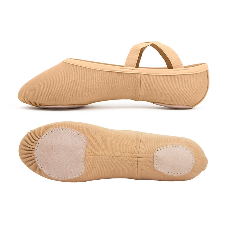 Wuyuan Wangjun 101076 Elastic Fabric Dance Shoes Ballet Shoes Four-Way Stretch Soft and Comfortable Skin-Colored Cat Paw Shoes