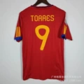 2010 spain home jersey #9 + captain's armband
