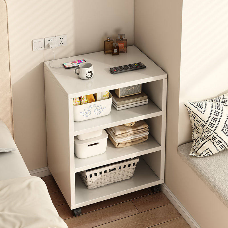 Light Luxury Narrow Bedside Table Household Bedroom Bedside Cabinet Simple Modern Small Bedside Storage Cabinet 2025 New Style