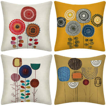 Cross-border new Christmas linen pillow cover holiday cushion cushion sofa cover decoration