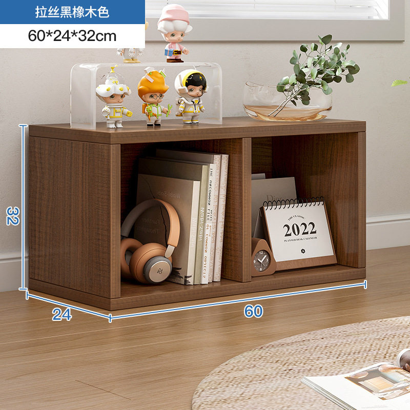 书架落地家用多层放书本架客厅收纳柜子置物架靠墙格子书柜储物柜