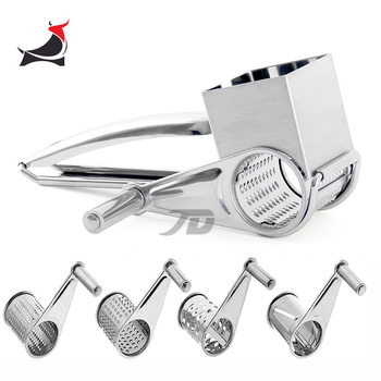 Cross-border hand rotary cheese shaver nut shaver stainless steel cheese three-piece grater kitchen tools