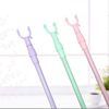 Retractable Clothes Drying Fork Balcony Clothes Fork Clothes Drying Pole Portable Clothes Pole Clothes Fork Wholesale Pure Color Plastic Pick Pole