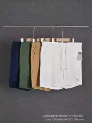 Cross-Border Exclusive Supply of Rl Ralph Linen Shorts for Men, Casual and Versatile for Summer