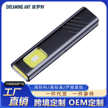 Cross-Border Popular Magnetic Cob Work Light Flashlight Ultra-Thin Portable Led Light Outdoor Mini Pen Clip Light Auto Repair