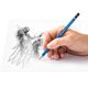 German Schide Building STAEDTLER100 Blue Rod Anti-Broken Core Professional Writing Pencil Drawing Pencil Sketch Pencil