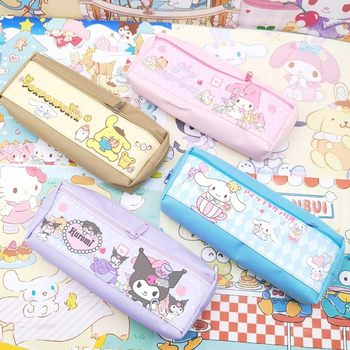 Sanrio pencil case coolometi large capacity high-looking cartoon cute girl Heart Primary School junior high school student.