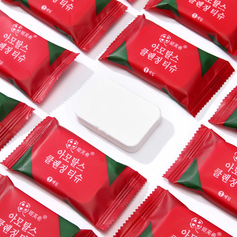 Disposable compressed face towel thickened cotton individually packaged compressed towel beauty face cleansing towel