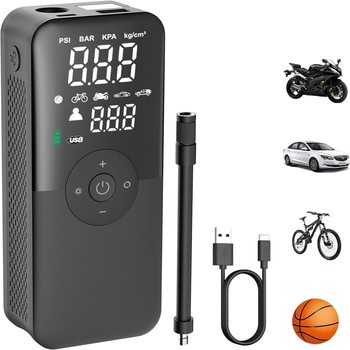 Portable handheld car inflator bicycle tire ball mountain bike swimming ring ski ring pump