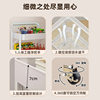 Installation-Free Folding Storage Rack Mobile Cart Living Room Snack Storage Rack Floor Multi-Layer Baby Storage Rack