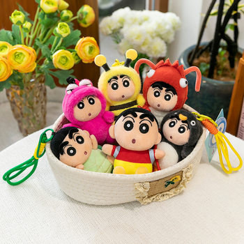 Authentic Crayon Shin-Chan Transforms into Penguin, Lobster, Crocodile Doll, Plush Toy, School Bag Pendant, Gift for Friends, Women