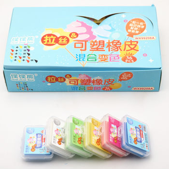Wholesale strange bear boxed brushed rubber Primary School students modeling eraser children's Color Plastic Eraser