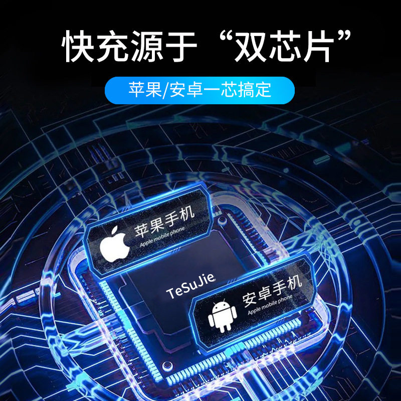 Source factory car charger fast charging pd charging head 48w car cigarette lighter dual usb dual fast charging PD car charger