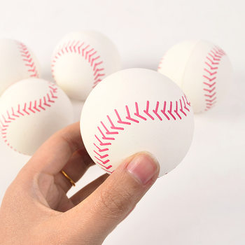 Factory Direct Supply Three-Dimensional High Elastic Natural Rubber Hollow Baseball Spot Wholesale Baseball Children's Decompression Small Toys