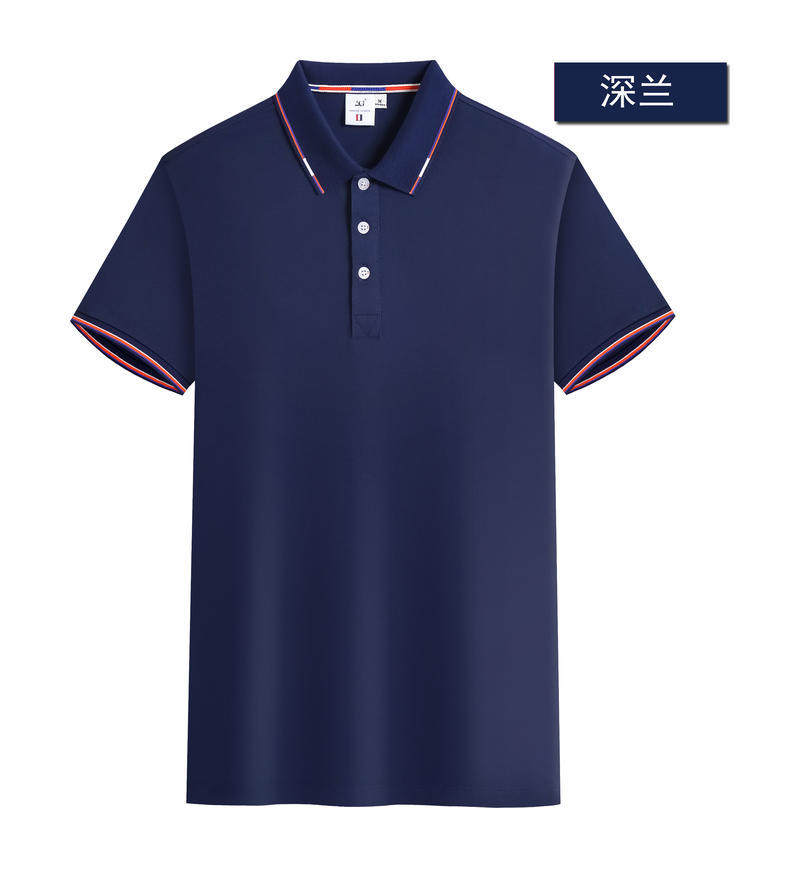 短袖冰丝棉商务polo衫定制印logo男女工作服广告文化t恤订做刺绣
