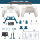 Подходит для ручки PS5 original god limited pattern shell аксессуары для модификации задней части корпуса кнопка-качалка DIY аксессуары mini 6