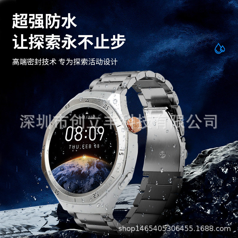 Cross-Border New Model D1 Smart Watch with Interchangeable Body, Round Watch with Dual Body, 1.5 Full Round Screen, 3 Straps, Heart Rate and Blood Pressure