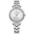 White case, white dial, white strap