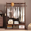 Wholesale Solid Wood Coat Rack, Floor-Standing Bedroom Household Old Bamboo Clothes Hanger, Simple Clothes Drying Rack, Indoor Clothes