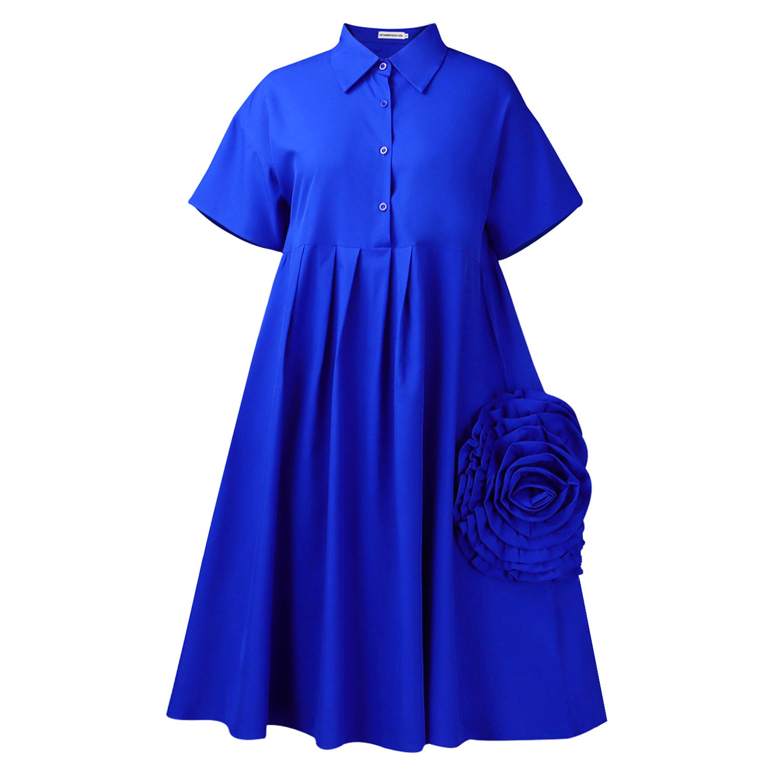Womens A Line Dress Short Sleeve Solid Color Versatile Style Perfect for Casual or Formal Occasions Wholesale