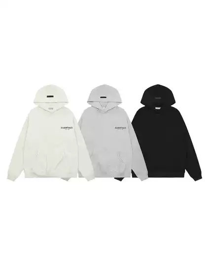 FOG Sweater Men's Hooded fleece-lined Double Line American Fashion Brand Flocking ESSENTIALS Loose Couple Hoodie Jacket