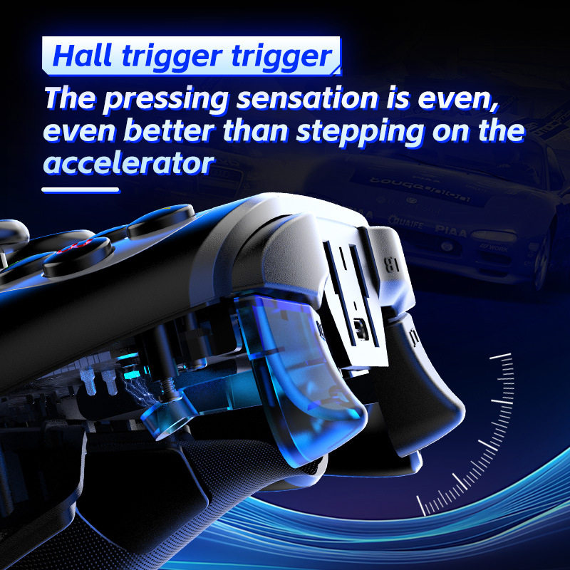 G6S Game Controller Bluetooth Dual Hall Rocker Linear Trigger Vibration Somatosensory Android Switch Mobile Phone Controller