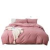 Customizable ins style four-piece Japanese style simple skin-friendly bed sheet quilt cover hotel solid color three-piece set
