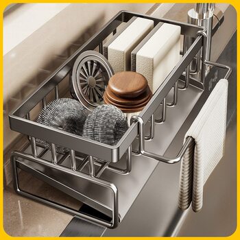 Kitchen Rack Drain Rack Rag Storage Faucet Sink Sink Dishwashing Sink Supplies Storage Wholesale