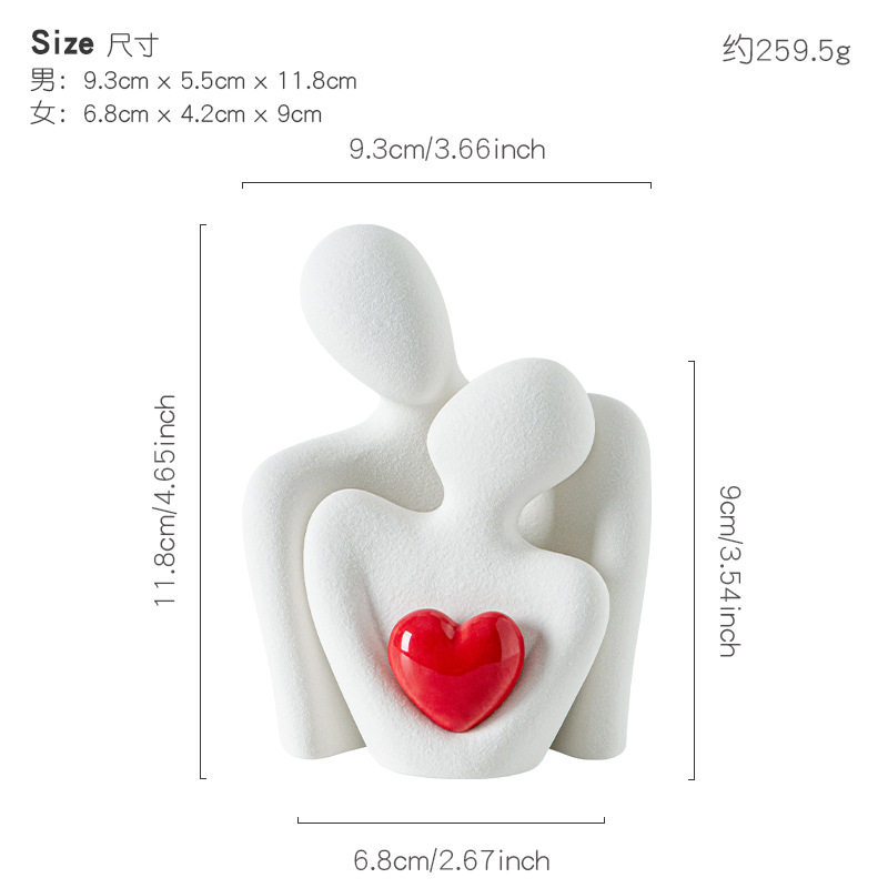 简尔美手作陶瓷婚书艺术摆件新婚纪念永久收藏礼物创意家居装饰品