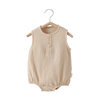 Baby's Gauze Wrap Fart Clothes Summer Thin Baby's Triangle Hats Climbing Clothes Newborn Clothes Pure Cotton Summer Suit