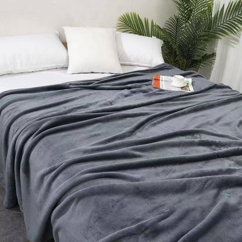 Four-Season Double-Sided Flannel Bedding, Dual-Purpose Leisure Blanket, Milk Velvet Bed Sheet, Multi-Functional Air-Conditioning Quilt Supply Chain