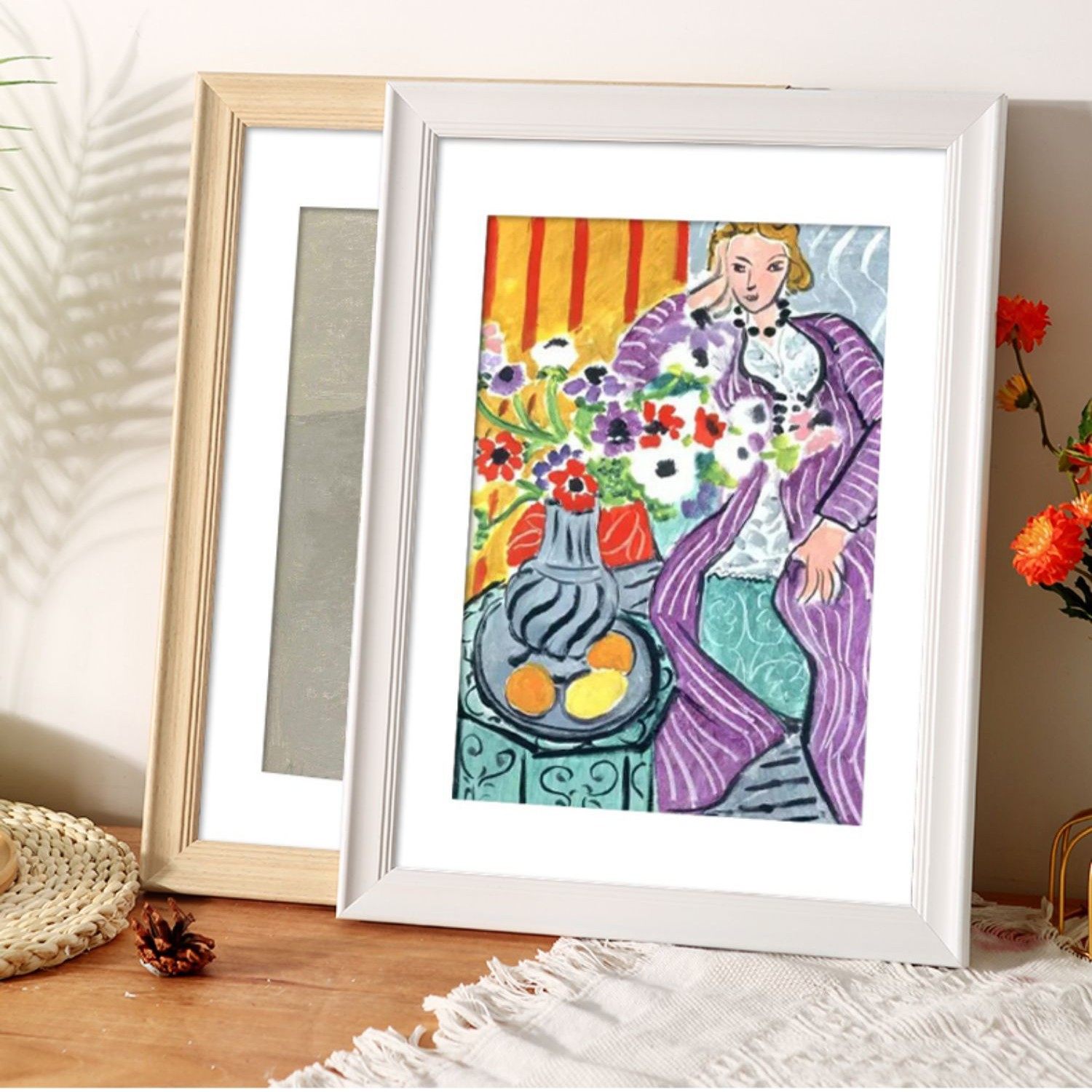 Retro small photo frame washing table A4 mounting frame Photo Wall photo frame 7 inch 8 inch 10 inch A3